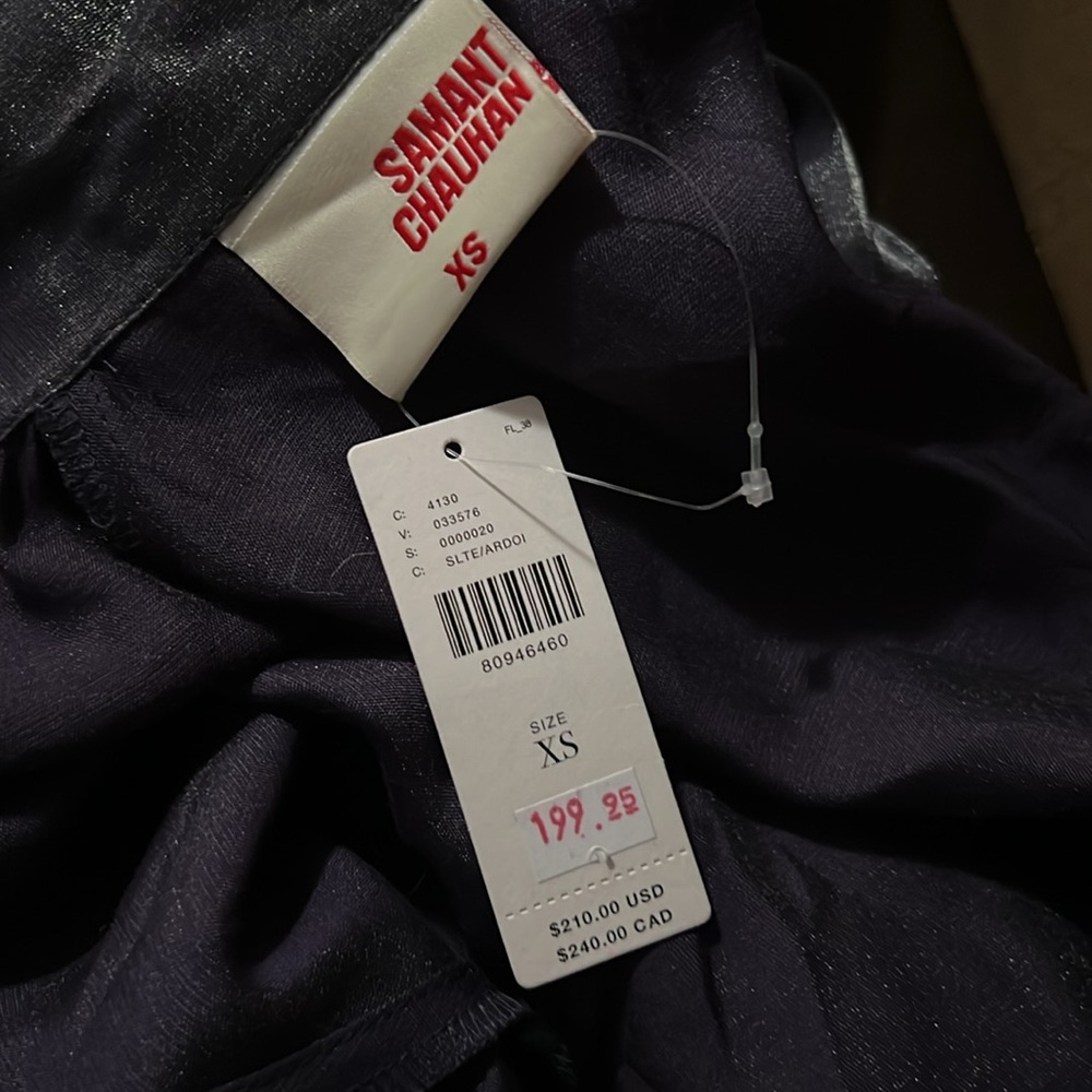 By Anthropologie samant chauhan Chic Black Maxi Dress NEW WITH TAGS - Picture 14 of 16